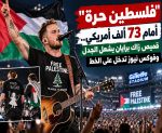 “فلسطين حرة” أمام 73 ألف أميركي.. قميص زاك برايان يشعل الجدل وفوكس نيوز تدخل على الخط